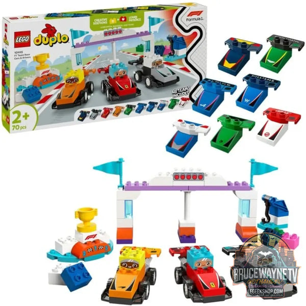 LEGO 10445 DUPLO F1 Team Rennautos avec Rennfahrern, jeu de construction - LEGO