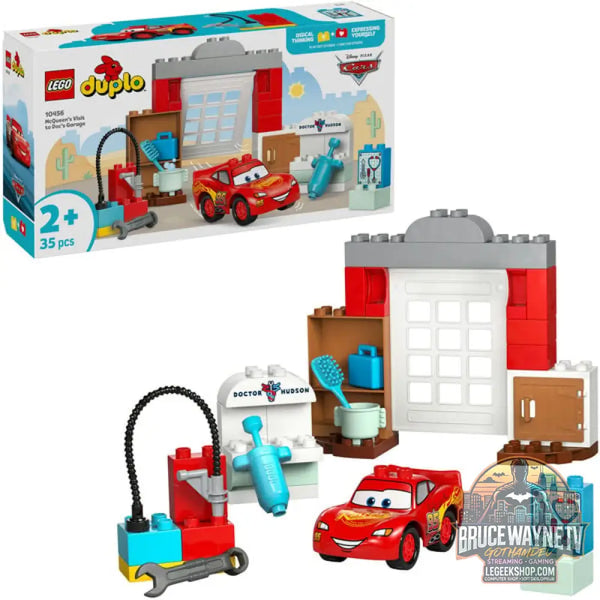 LEGO 10456 DUPLO Disney McQueens Besuch in Docs Werkstatt, jeu de construction - LEGO