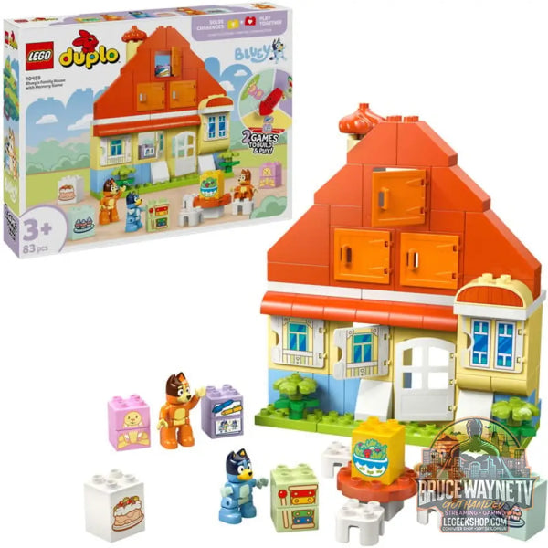 LEGO 10459 DUPLO Bluey Blueys Familienhaus avec Memory-Spiel, jeu de construction - LEGO