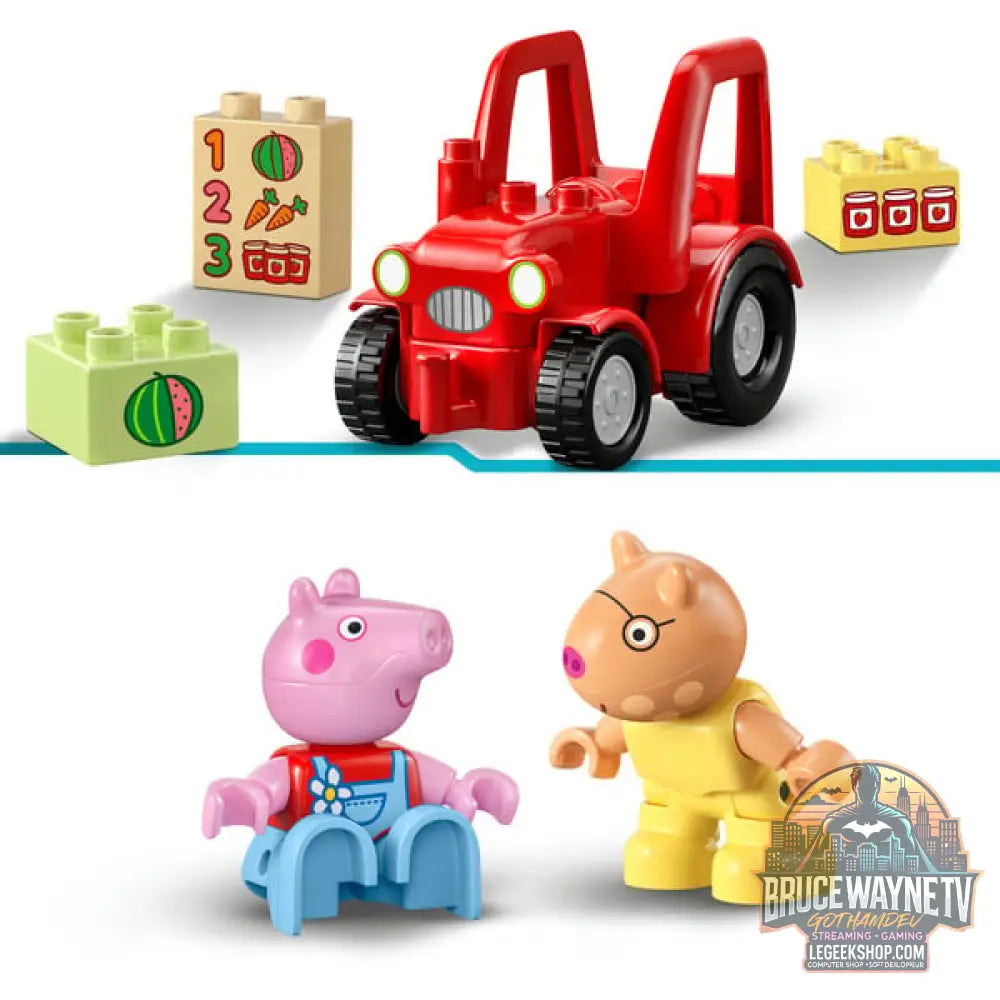 LEGO 10468 DUPLO Peppa Wutz Traktor et Marktstand, jeu de construction - LEGO - vue 5
