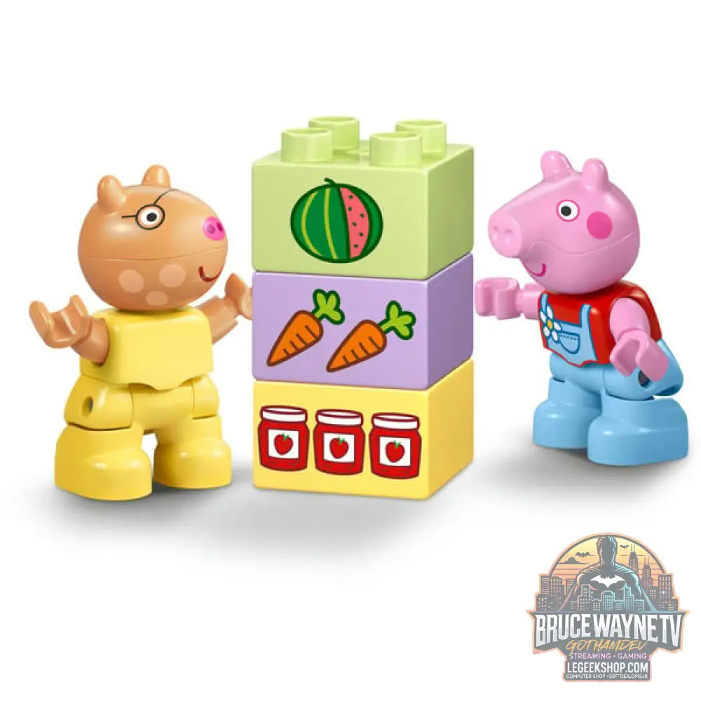 LEGO 10468 DUPLO Peppa Wutz Traktor et Marktstand, jeu de construction - LEGO - vue 4
