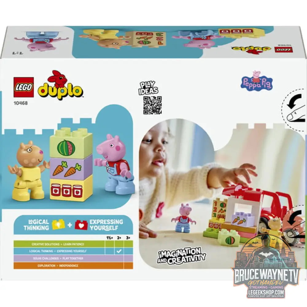 LEGO 10468 DUPLO Peppa Wutz Traktor et Marktstand, jeu de construction - LEGO - vue 7