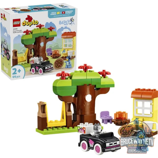 LEGO 10469 DUPLO Bluey Pizza-Schwestern avec Muffin et Bluey, jeu de construction - LEGO