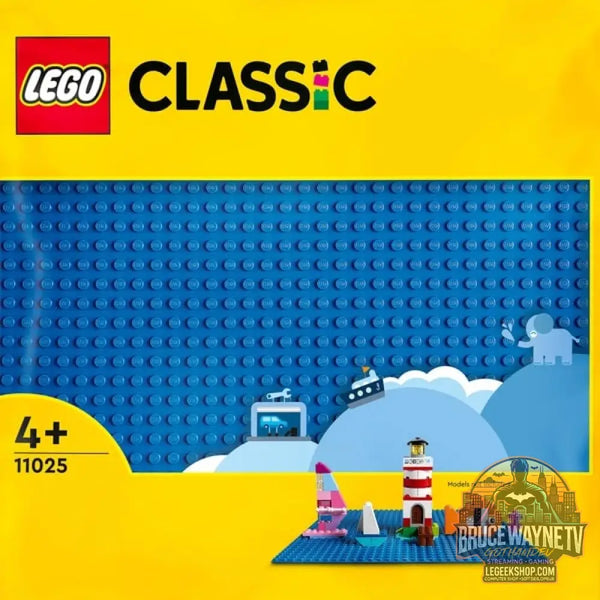 LEGO 11025 Classic Blaue Bauplatte, jeu de construction bleu, Quadratische Grundplatte avec 32x32 Noppen - LEGO