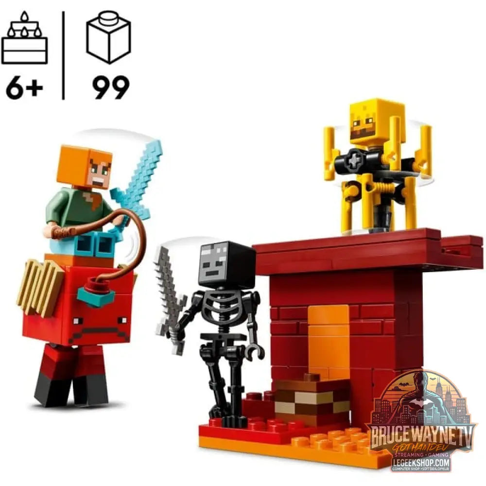 LEGO 21266 Minecraft Das Lava-Duell im Nether, jeu de construction - LEGO - vue 3