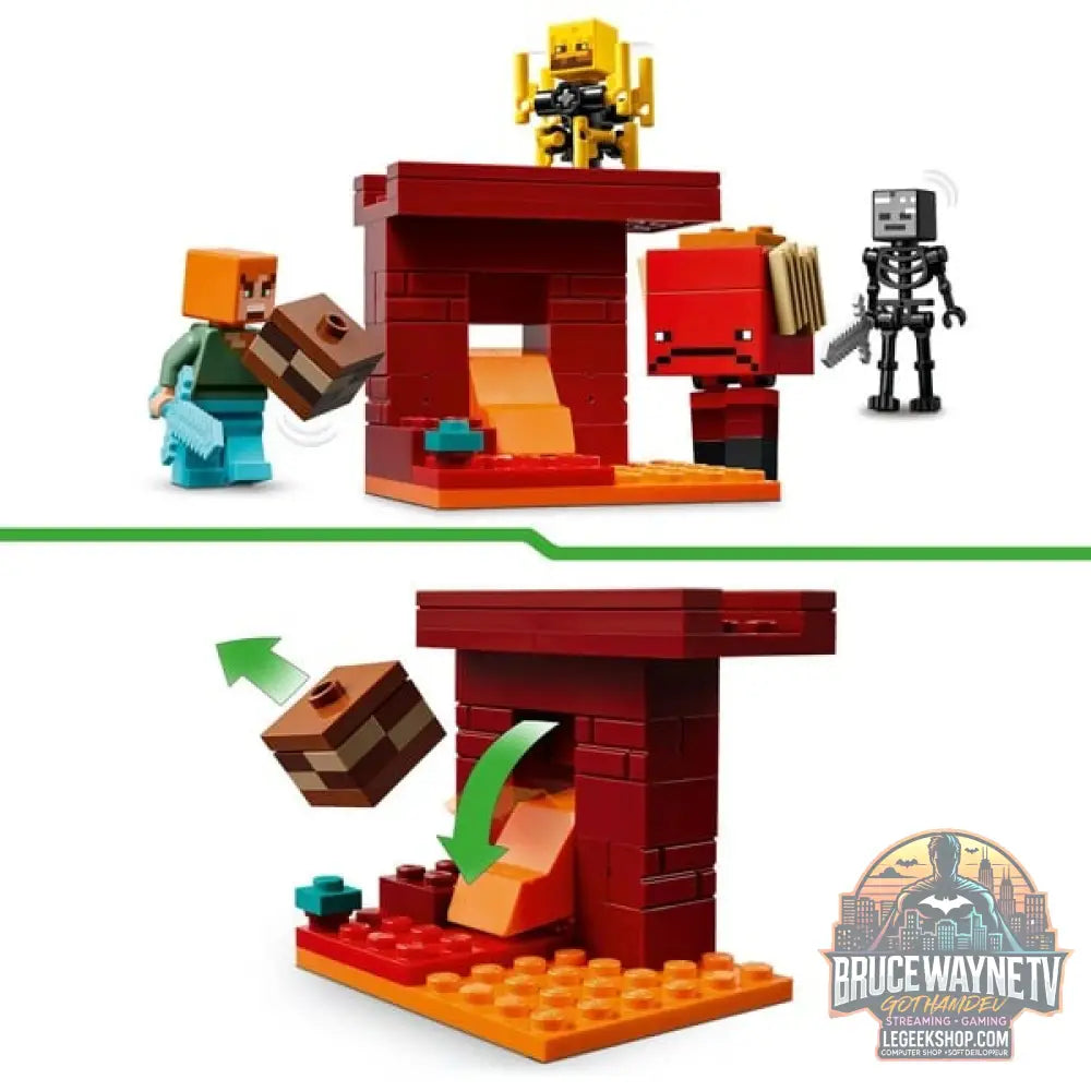 LEGO 21266 Minecraft Das Lava-Duell im Nether, jeu de construction - LEGO - vue 4