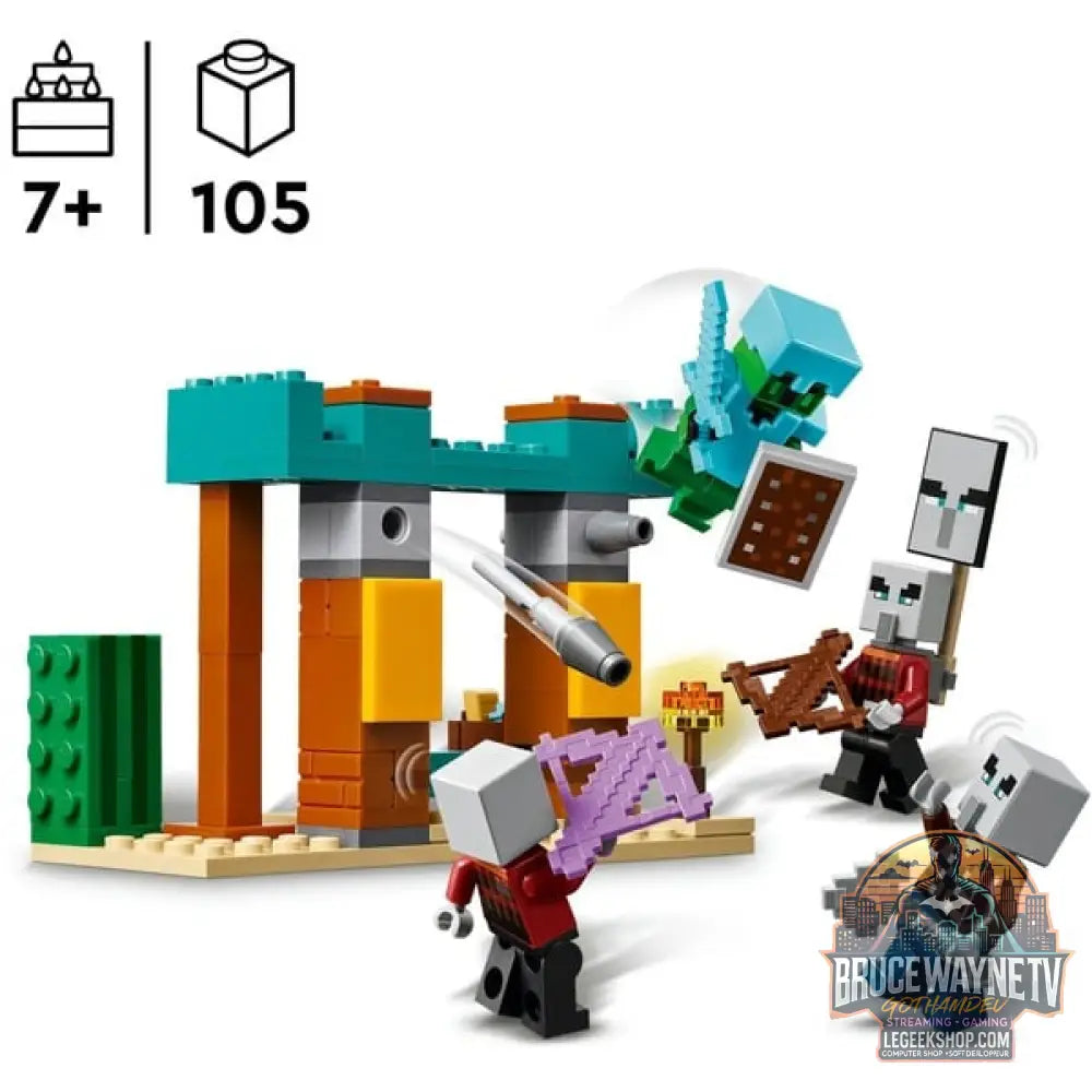 LEGO 21267 Minecraft Die Illager-Wüstenpatrouille, jeu de construction - LEGO - vue 3