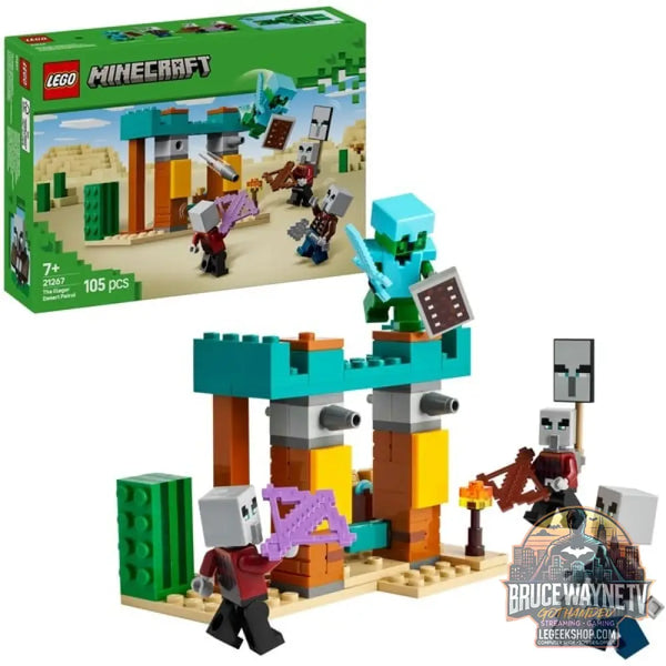 LEGO 21267 Minecraft Die Illager-Wüstenpatrouille, jeu de construction - LEGO