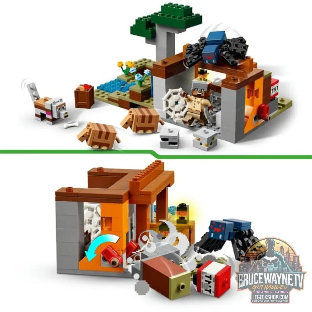 LEGO 21269 Minecraft Die Expedition zur Gürteltiermine, jeu de construction - LEGO - vue 4