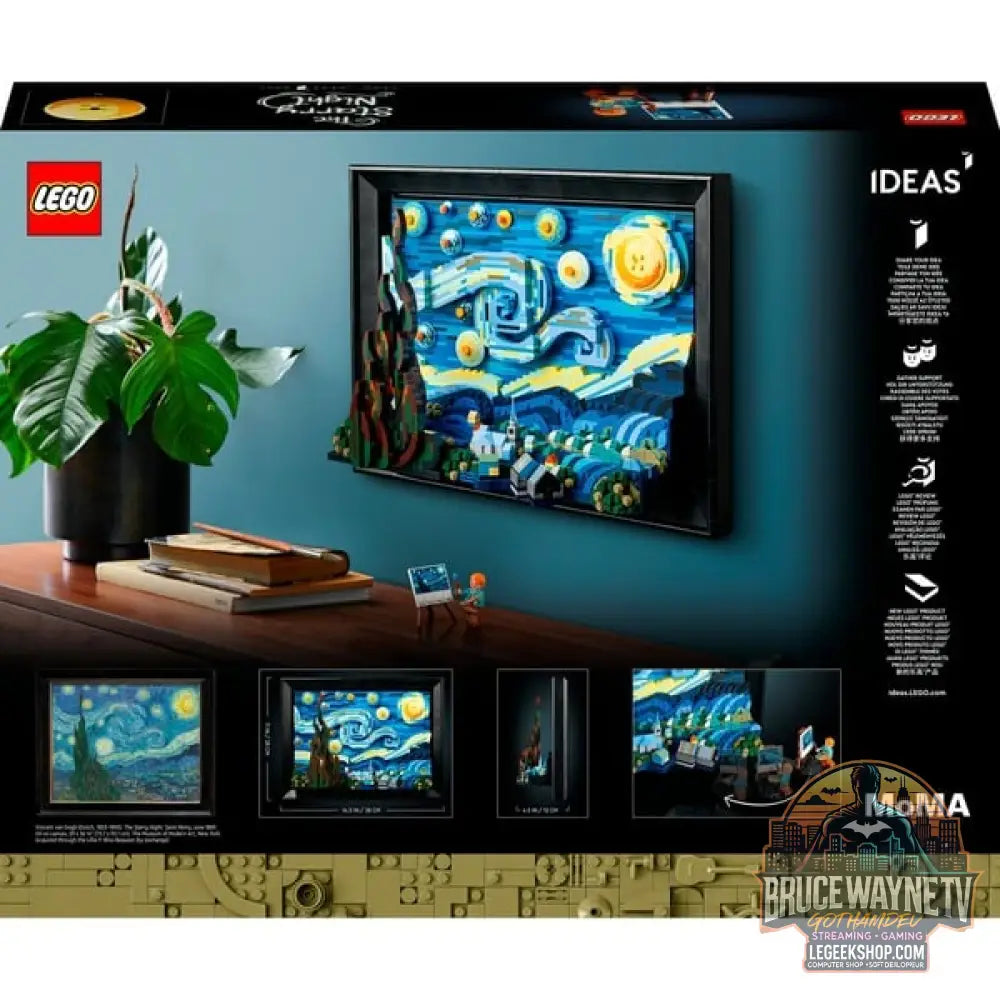 LEGO 21333 Ideas Vincent van Gogh – Sternennacht, jeu de construction 3D-Nachbildung des Meisterwerks von van Gogh - LEGO - vue 7