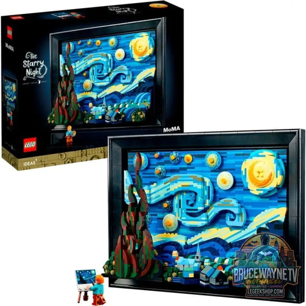 LEGO 21333 Ideas Vincent van Gogh – Sternennacht, jeu de construction 3D-Nachbildung des Meisterwerks von van Gogh - LEGO