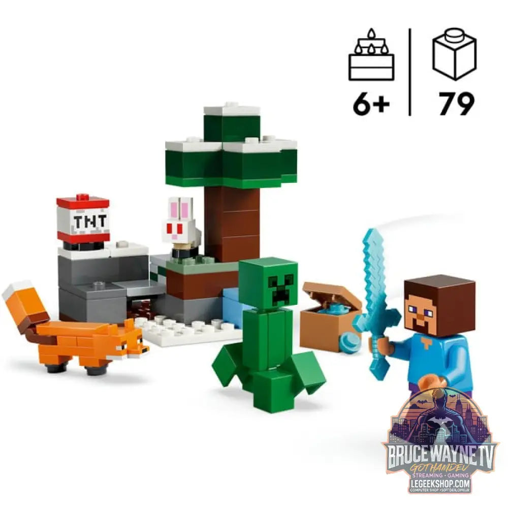 LEGO 21583 Minecraft Steves Abenteuer in der Taiga, jeu de construction - LEGO - vue 3