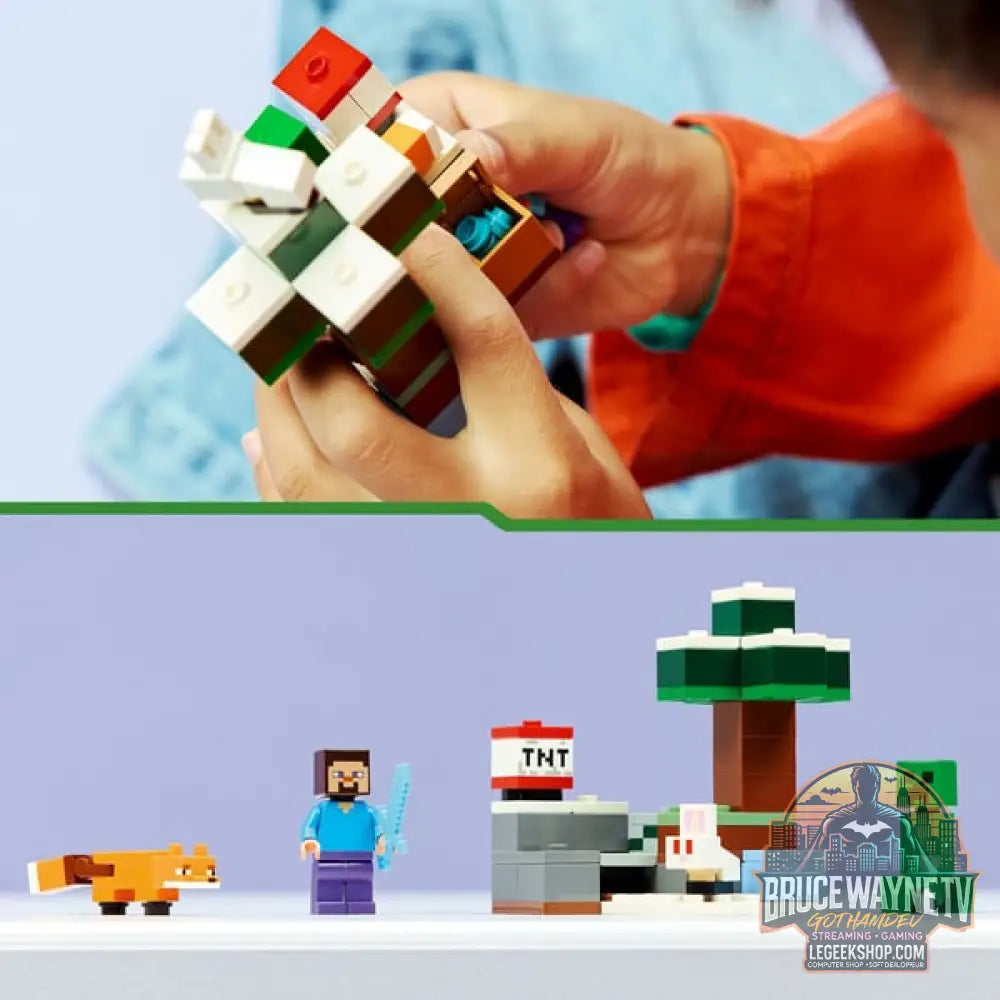 LEGO 21583 Minecraft Steves Abenteuer in der Taiga, jeu de construction - LEGO - vue 6