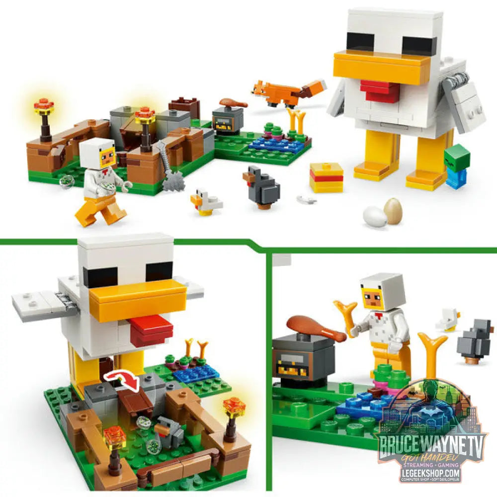 LEGO 21585 Minecraft Hühnerfarm, jeu de construction - LEGO - vue 4