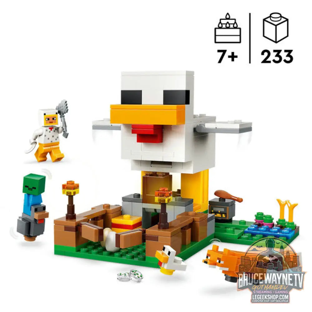 LEGO 21585 Minecraft Hühnerfarm, jeu de construction - LEGO - vue 3