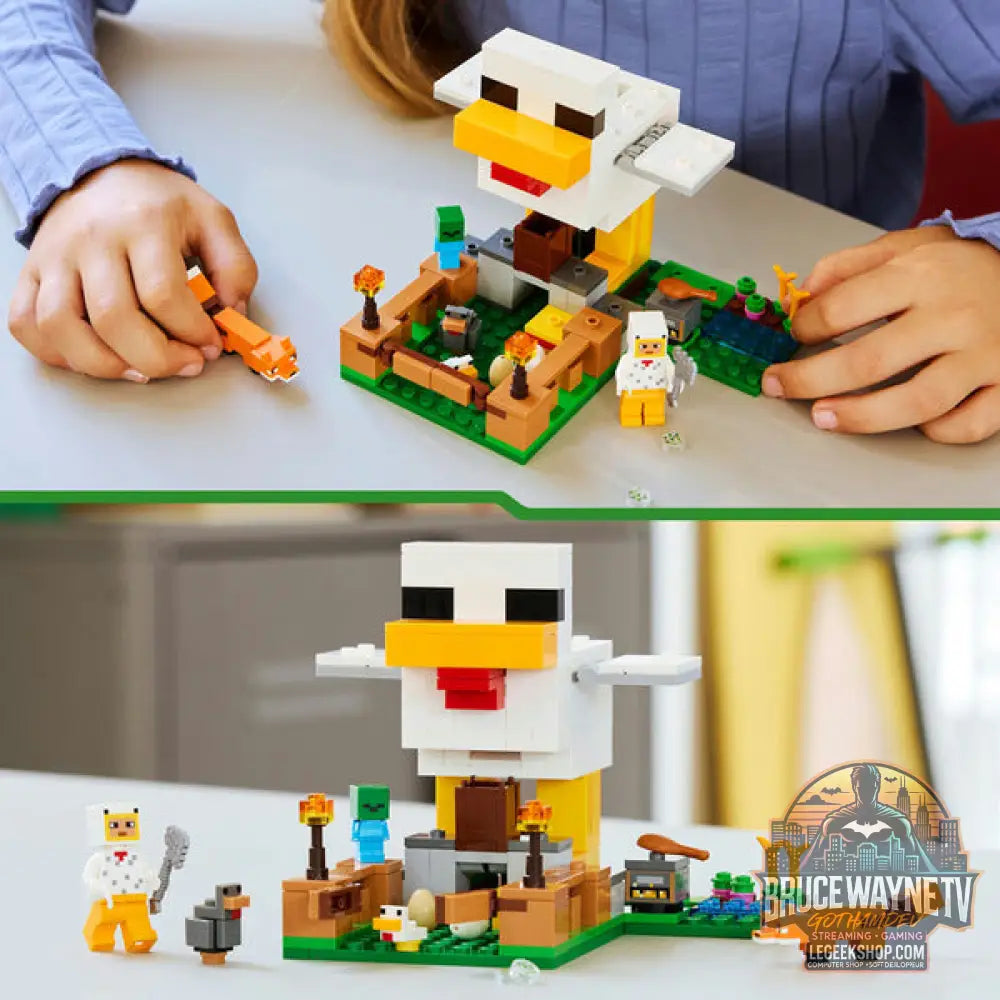 LEGO 21585 Minecraft Hühnerfarm, jeu de construction - LEGO - vue 6