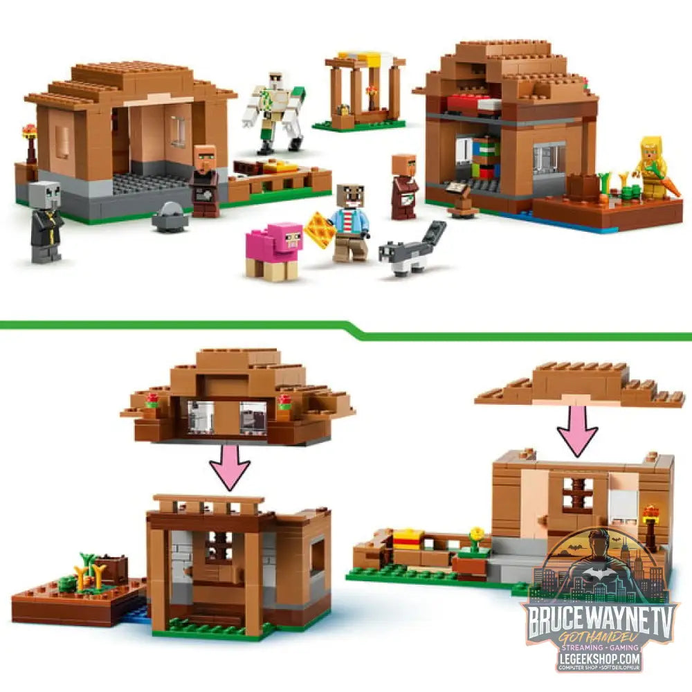 LEGO 21596 Minecraft Angriff des Magiers auf das Dorf, jeu de construction - LEGO - vue 3