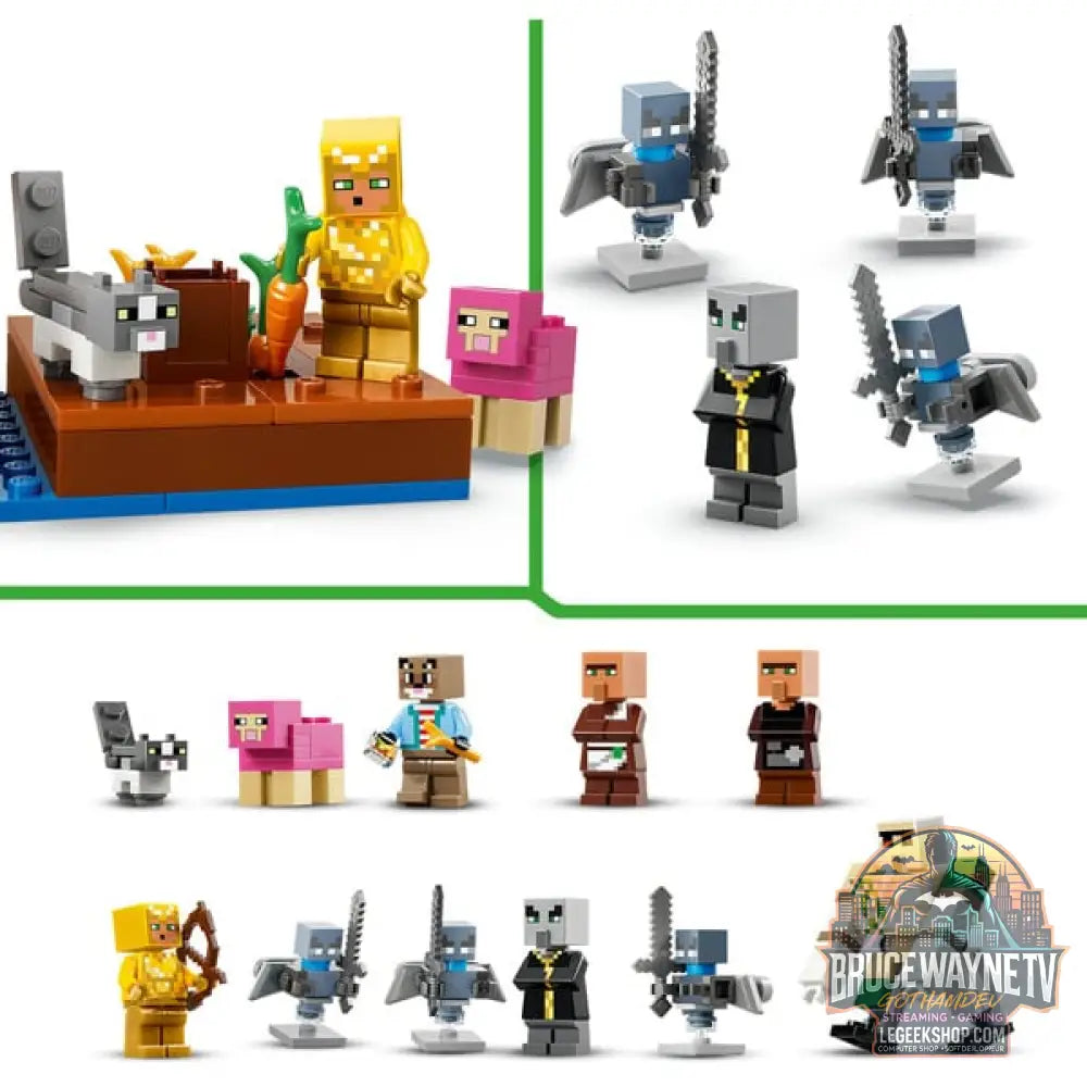 LEGO 21596 Minecraft Angriff des Magiers auf das Dorf, jeu de construction - LEGO - vue 4