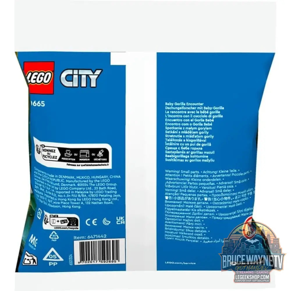 LEGO 30665 City Dschungelforscher avec -Gorilla, jeu de construction Polybag - LEGO - vue 3