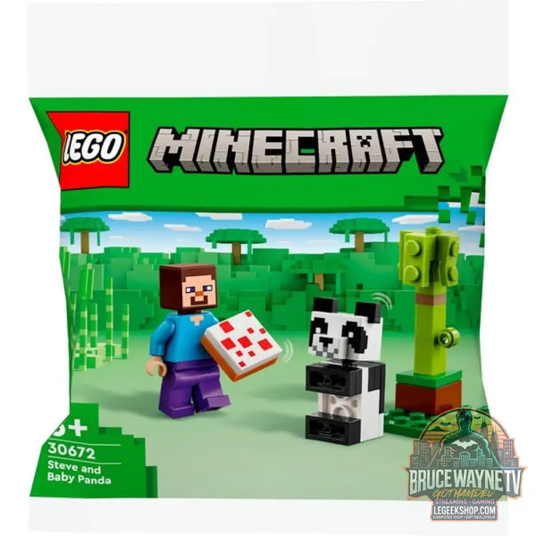 LEGO 30672 Minecraft Steve avec -Panda, jeu de construction Polybag - LEGO
