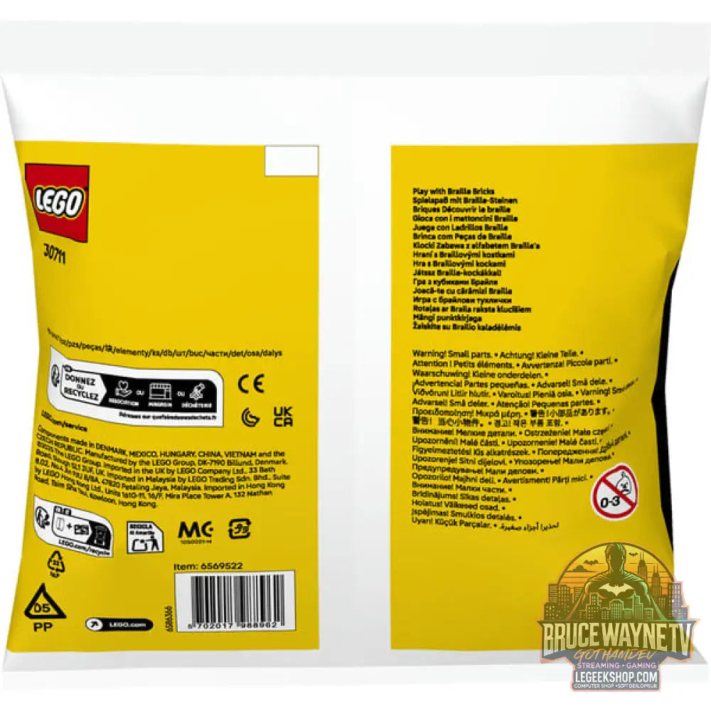 LEGO 30711 Spielspaß avec Braille-Steinen, jeu de construction Polybag - LEGO - vue 3