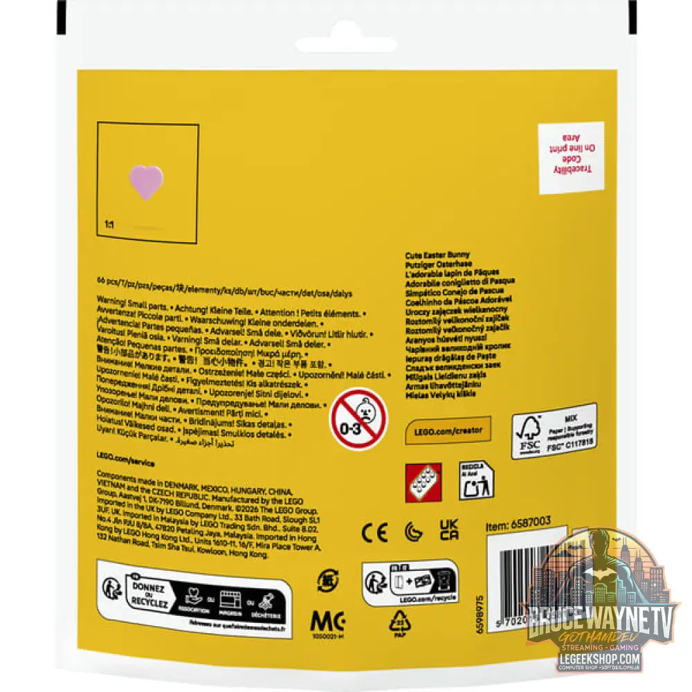 LEGO 30716 Creator Putziger Osterhase, jeu de construction Polybag - LEGO - vue 3
