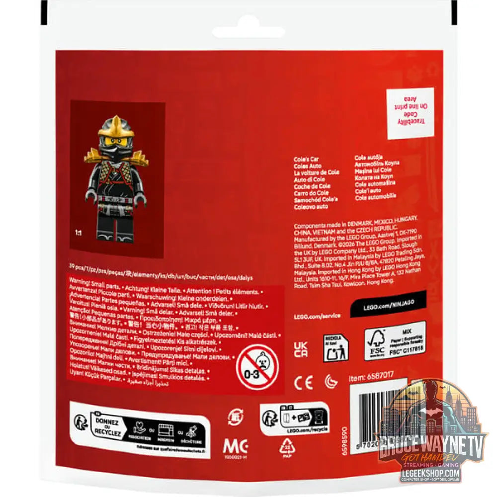 LEGO 30723 Ninjago Ninja Coles Flitzer, jeu de construction Polybag - LEGO - vue 3