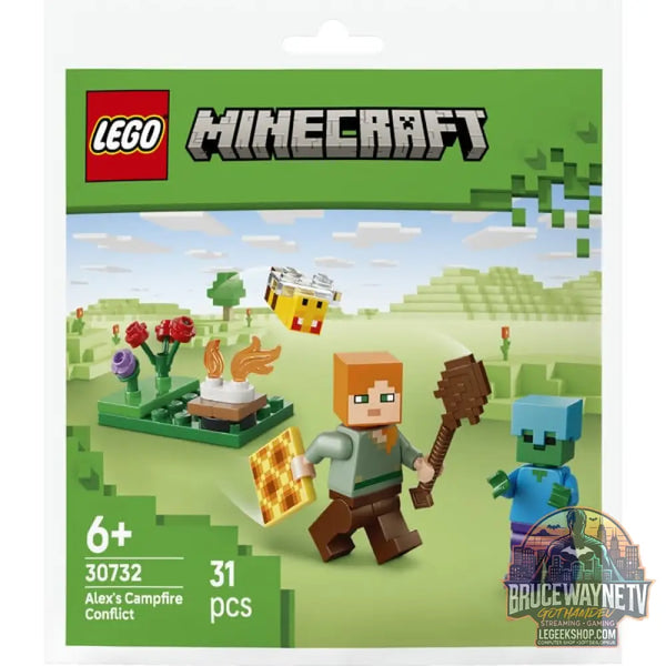 LEGO 30732 Minecraft Alex’ Begegnung am Lagerfeuer, jeu de construction Polybag - LEGO