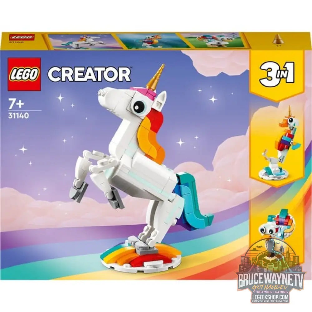 LEGO 31140 Creator 3-in-1 Magisches Einhorn, jeu de construction - LEGO - vue 8