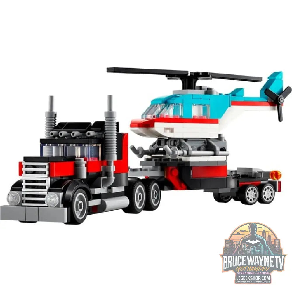 LEGO 31146 Creator 3-in-1 Tieflader avec Hubschrauber, jeu de construction - LEGO - vue 2