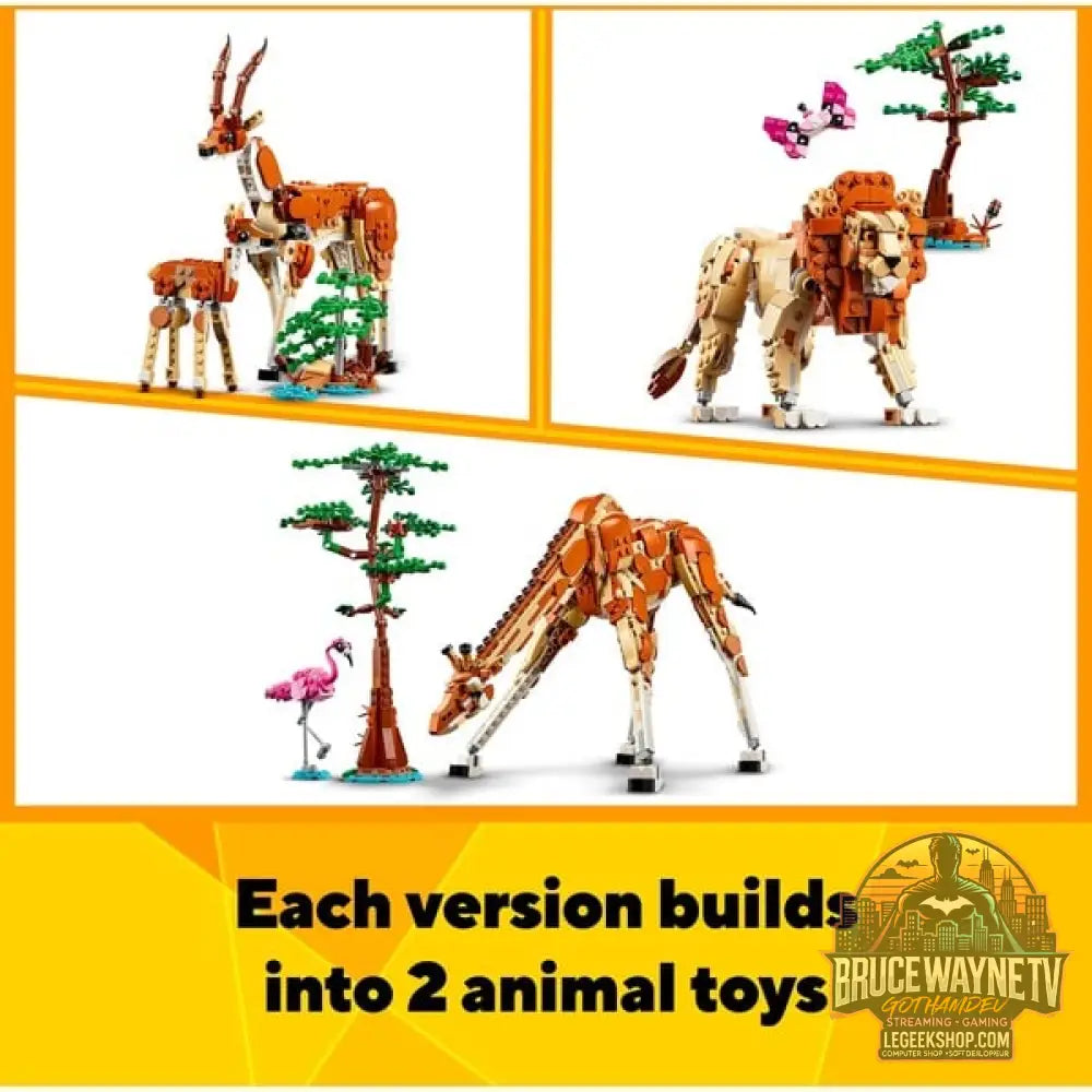 LEGO 31150 Creator 3-in-1 Tiersafari, jeu de construction - LEGO - vue 10