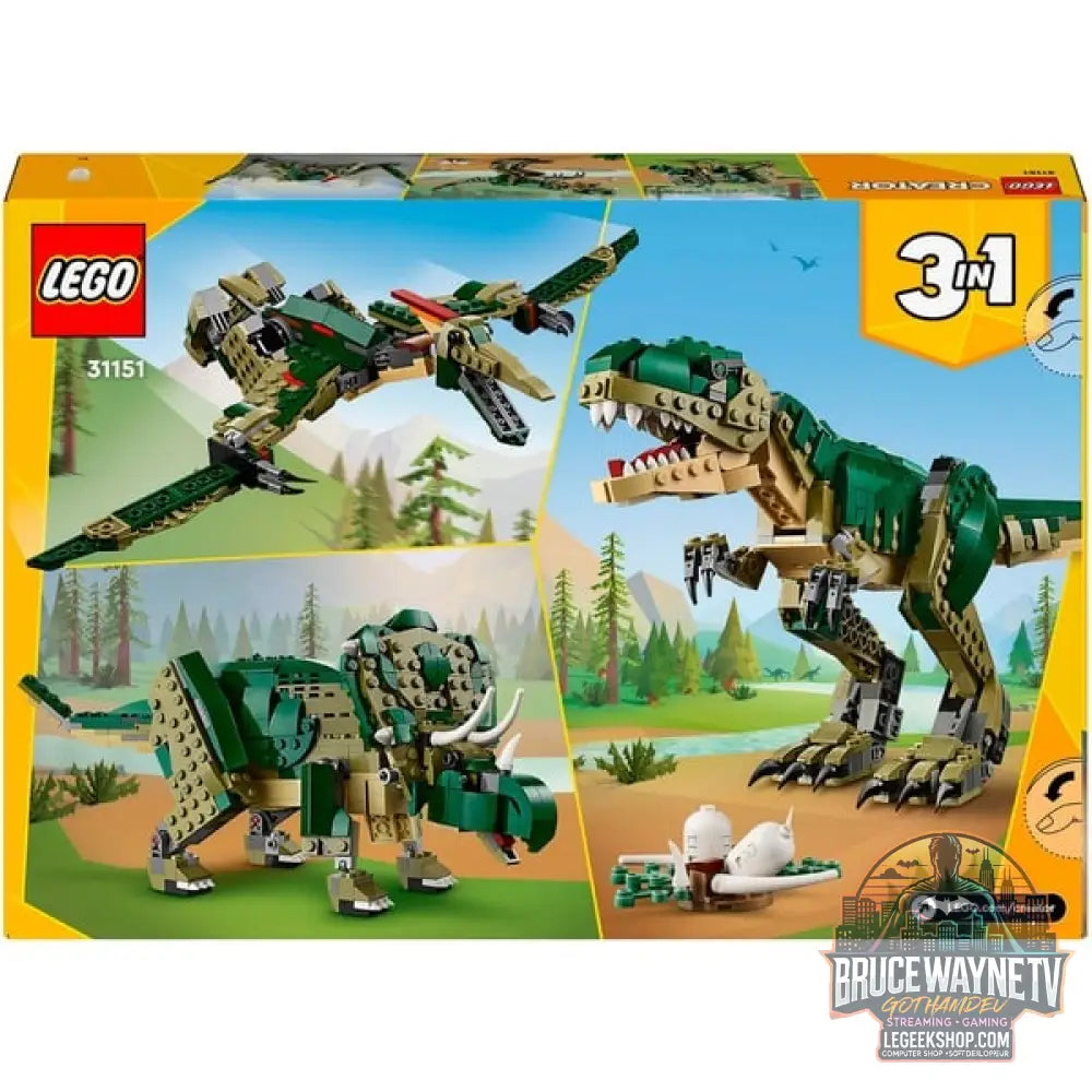 LEGO 31151 Creator 3-in-1 T.Rex, jeu de construction - LEGO - vue 7