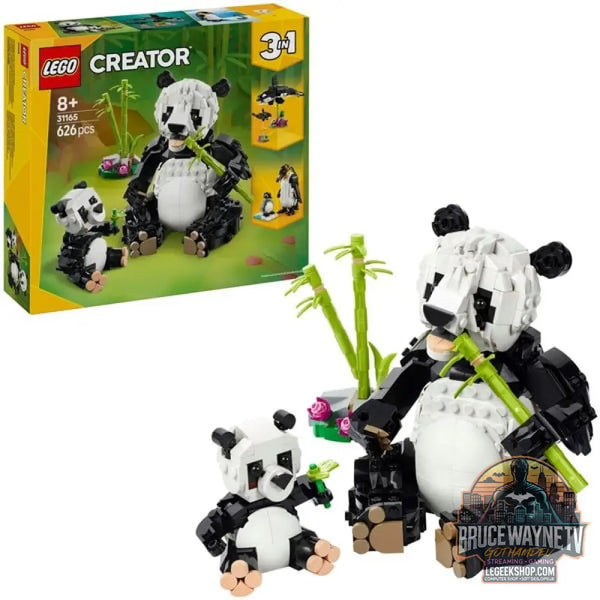 LEGO 31165 Creator 3-in-1 Wilde Tiere: Pandafamilie, jeu de construction - LEGO