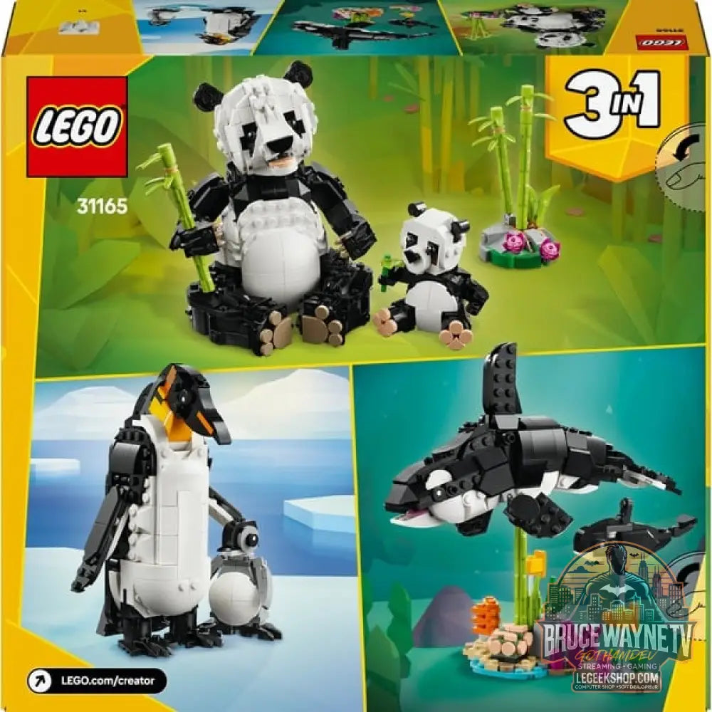 LEGO 31165 Creator 3-in-1 Wilde Tiere: Pandafamilie, jeu de construction - LEGO - vue 7