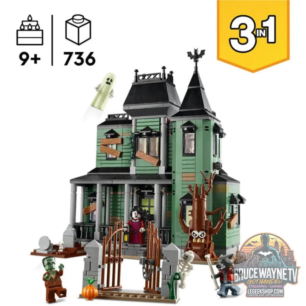 LEGO 31167 Creator 3-in-1 Geisterhaus, jeu de construction - LEGO - vue 3