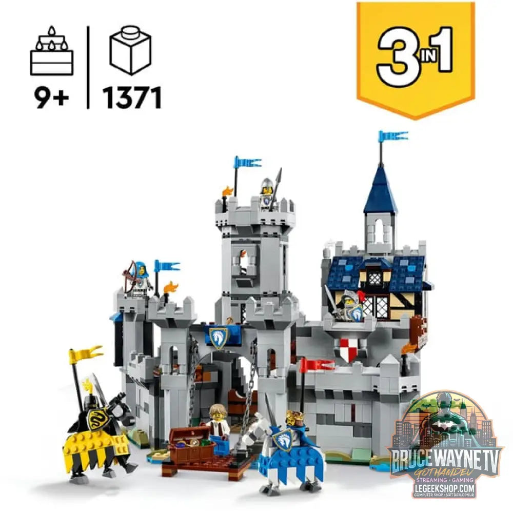 LEGO 31168 Creator 3-in-1 Ritterburg im Mittelalter, jeu de construction - LEGO - vue 3