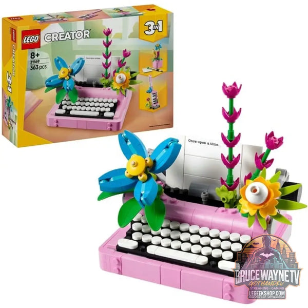 LEGO 31169 Creator 3-in-1 Schreibmaschine avec Blumen, jeu de construction - LEGO