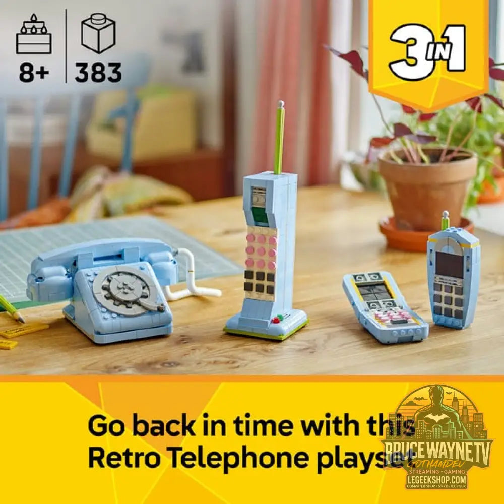 LEGO 31174 Creator 3-in-1 Retro-Telefon, jeu de construction - LEGO - vue 3