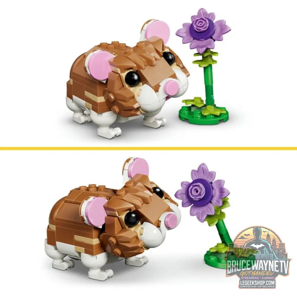 LEGO 31376 Creator 3-in-1 Niedlicher Hamster avec Blume, jeu de construction - LEGO - vue 4
