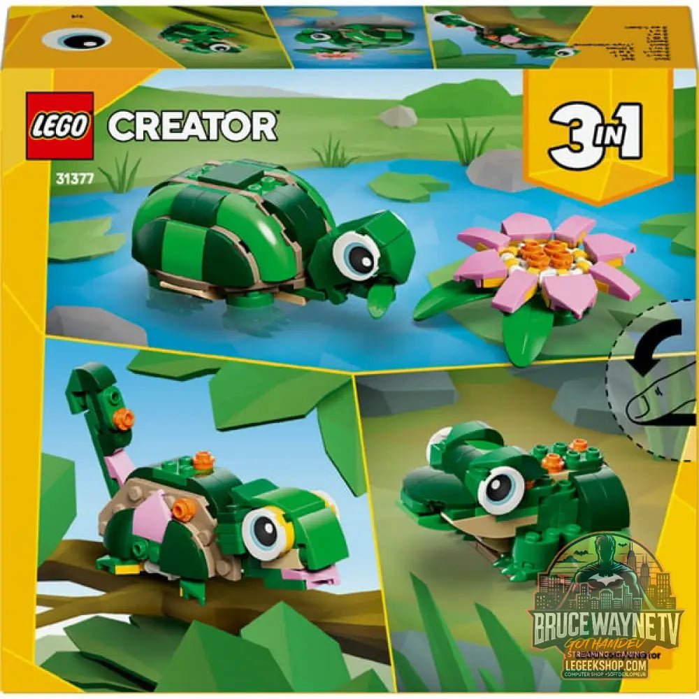 LEGO 31377 Creator 3-in-1 Schildkröte avec Seerose, jeu de construction - LEGO - vue 7