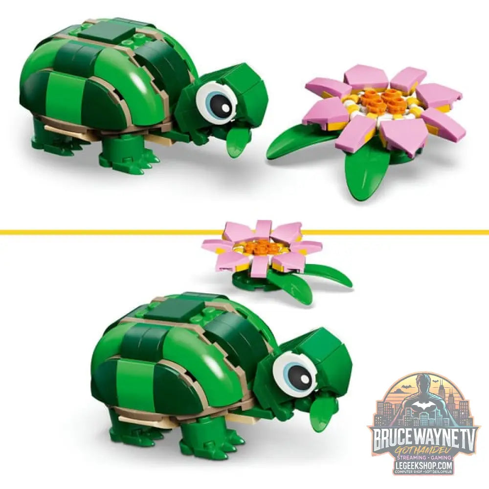 LEGO 31377 Creator 3-in-1 Schildkröte avec Seerose, jeu de construction - LEGO - vue 4