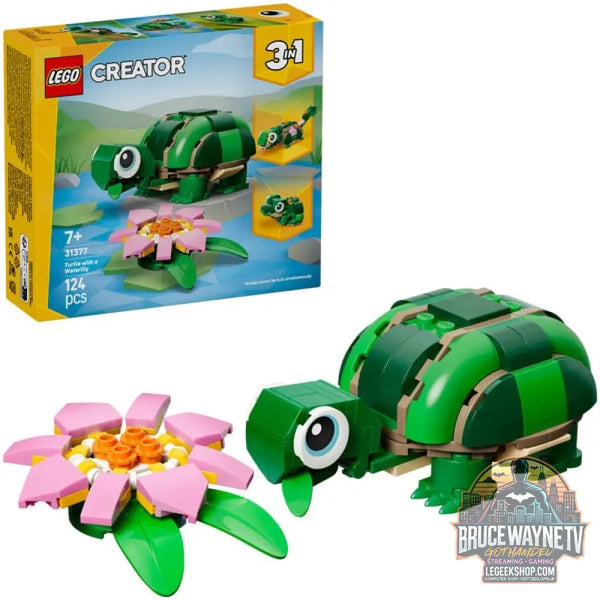 LEGO 31377 Creator 3-in-1 Schildkröte avec Seerose, jeu de construction - LEGO