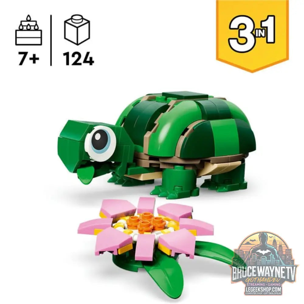 LEGO 31377 Creator 3-in-1 Schildkröte avec Seerose, jeu de construction - LEGO - vue 3