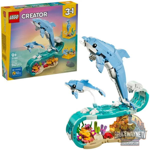 LEGO 31385 Creator 3-in-1 Meerestiere: Wunderschöne Delfine, jeu de construction - LEGO