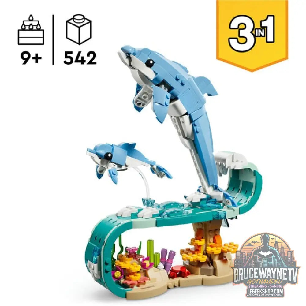 LEGO 31385 Creator 3-in-1 Meerestiere: Wunderschöne Delfine, jeu de construction - LEGO - vue 3