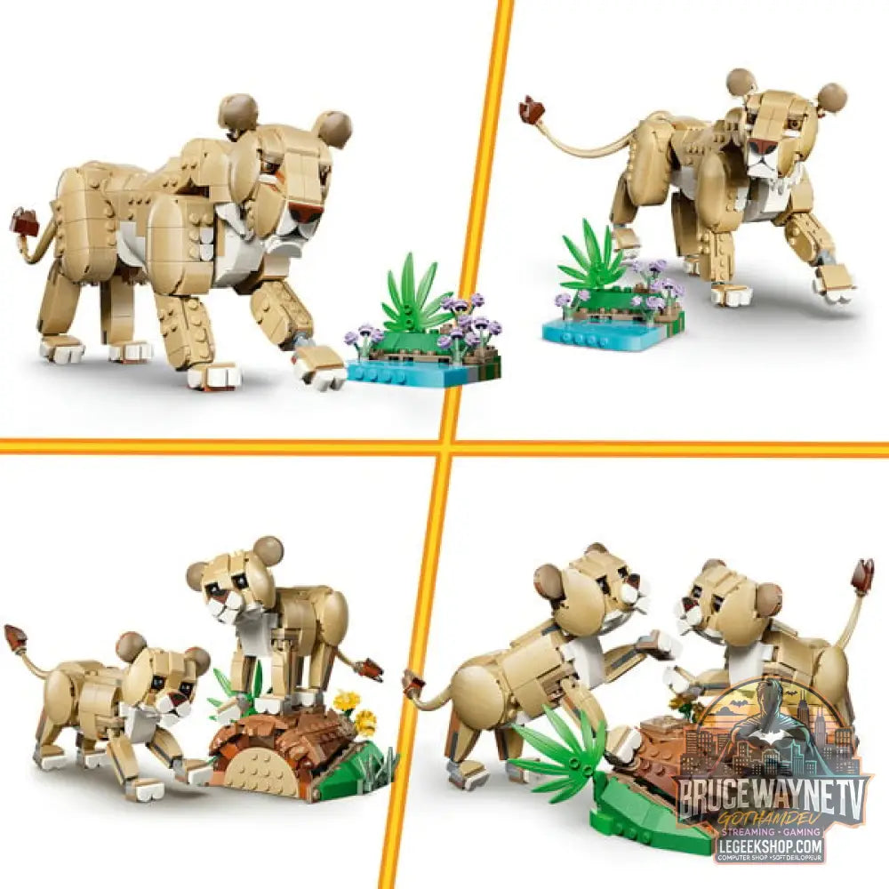 LEGO 31386 Creator 3-in-1 Wilde Tiere: Majestätischer Löwe, jeu de construction - LEGO - vue 4