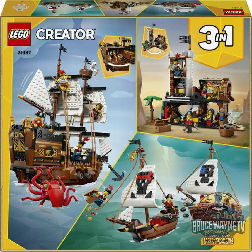 LEGO 31387 Creator 3-in-1 Legendäres Piratenschiff, jeu de construction - LEGO - vue 7