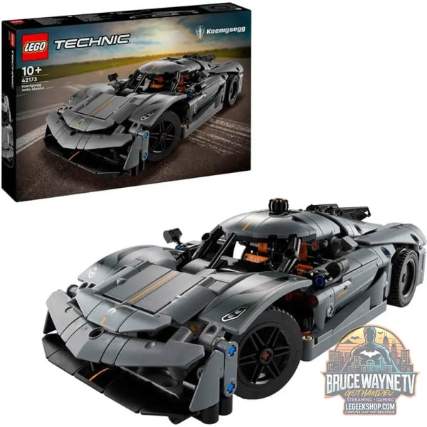 LEGO 42173 Technic Koenigsegg Jesko Absolut Supersportwagen in gris, jeu de construction - LEGO