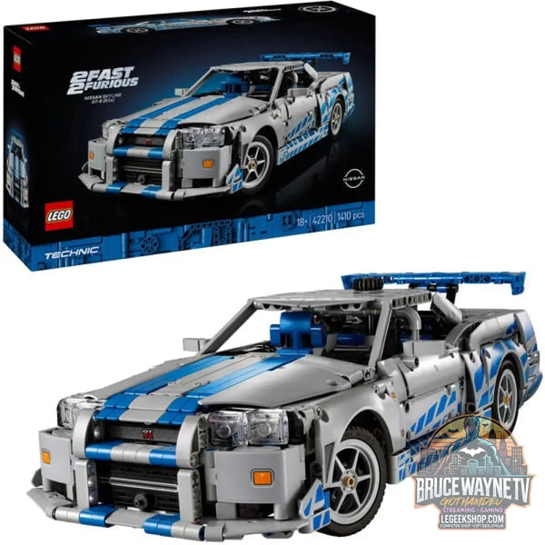 LEGO 42210 Technic 2 Fast 2 Furious Nissan Skyline GT-R(R34) Flitzer, jeu de construction - LEGO