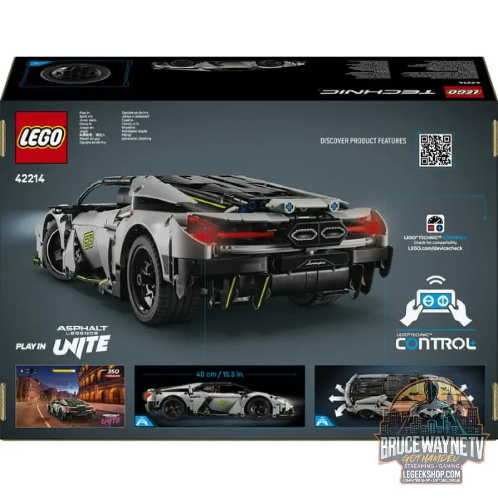 LEGO 42214 Technic Lamborghini Revuelto Supersportwagen, jeu de construction - LEGO - vue 7